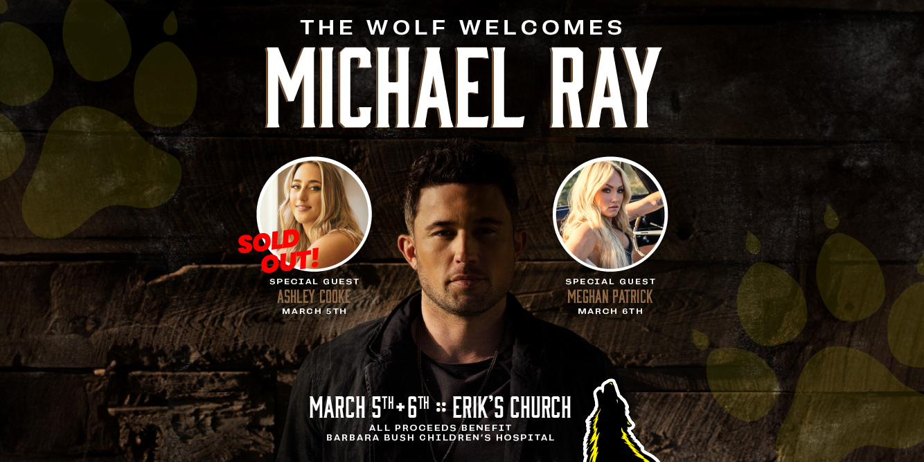 ON SALE NOW: Wednesday! Tickets For BBCH Benefit Concert with Michael Ray, Ashley Cooke, Meghan Patrick