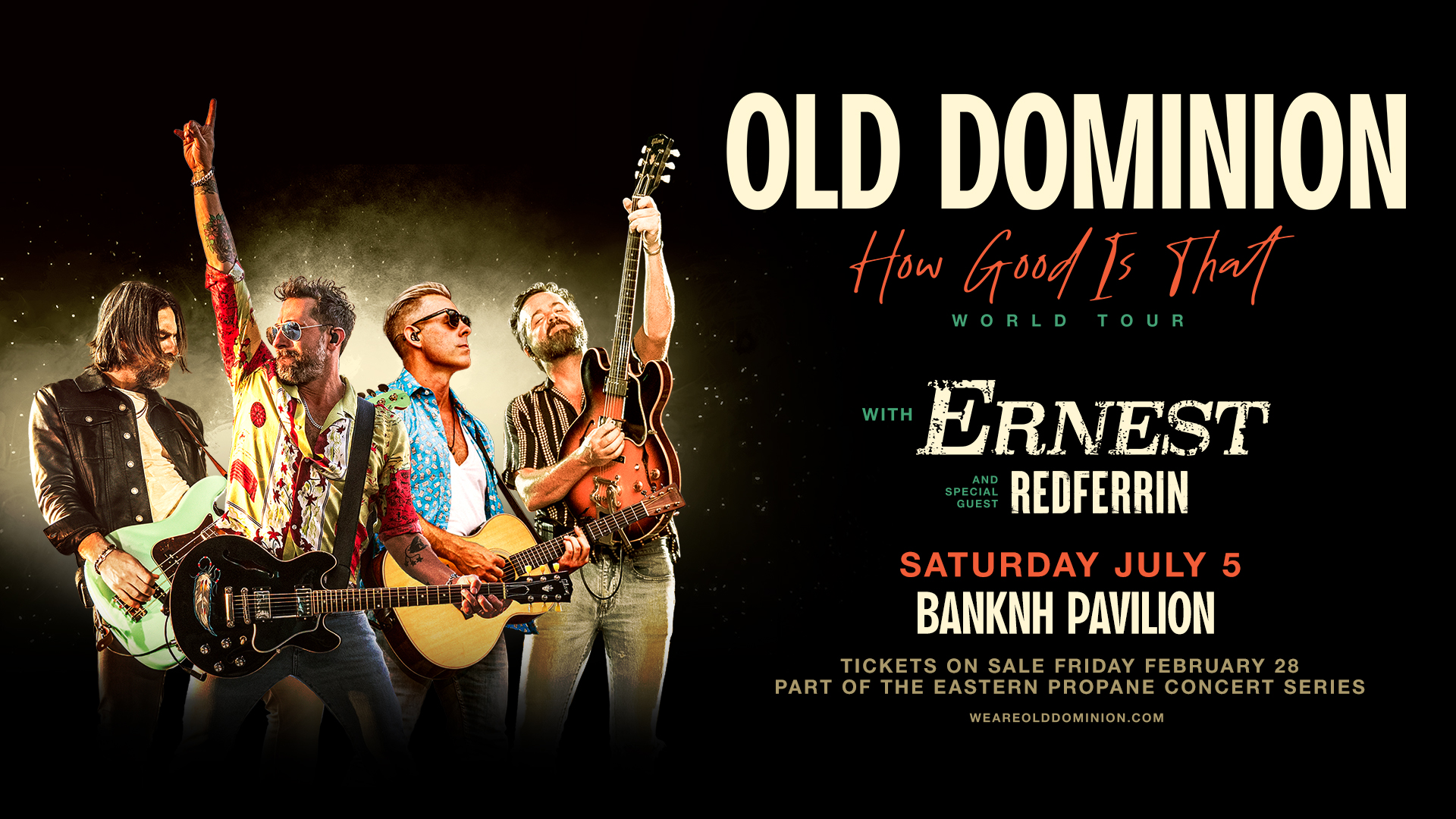 Win Tickets to See Old Dominion at BankNH Pavilion