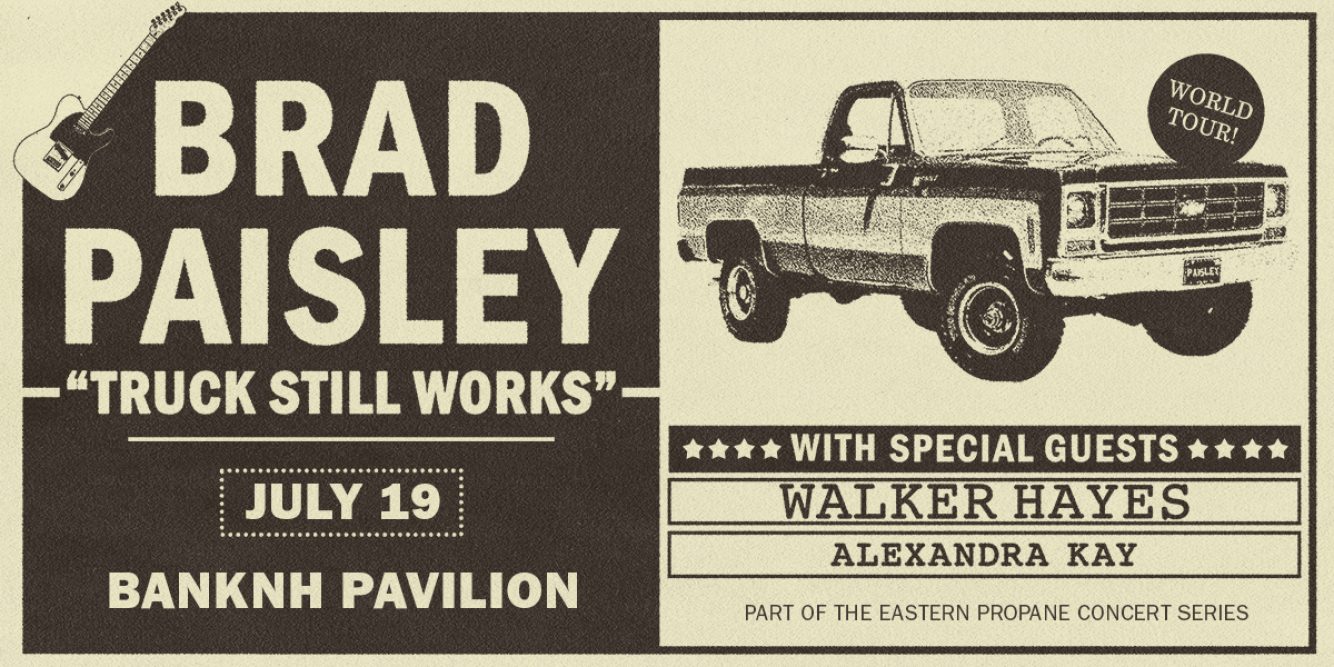 Last Chance to Win Tickets to See Brad Paisley at BankNH Pavilion!