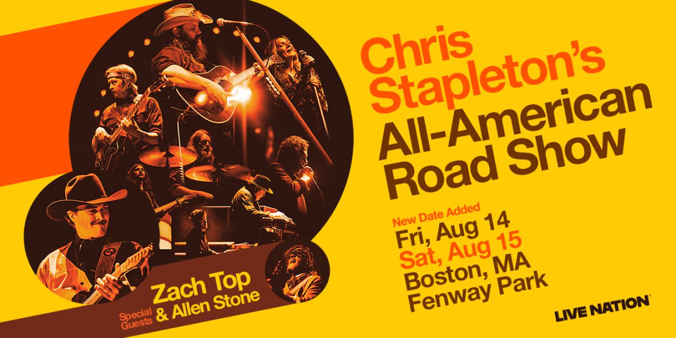 Win Tickets to See Chris Stapleton at Fenway Park – Show No. 2!