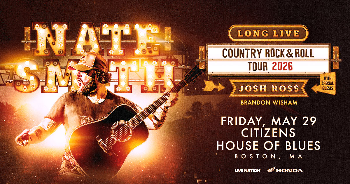 Win Tickets to See Nate Smith at Citizen’s House of Blues Boston