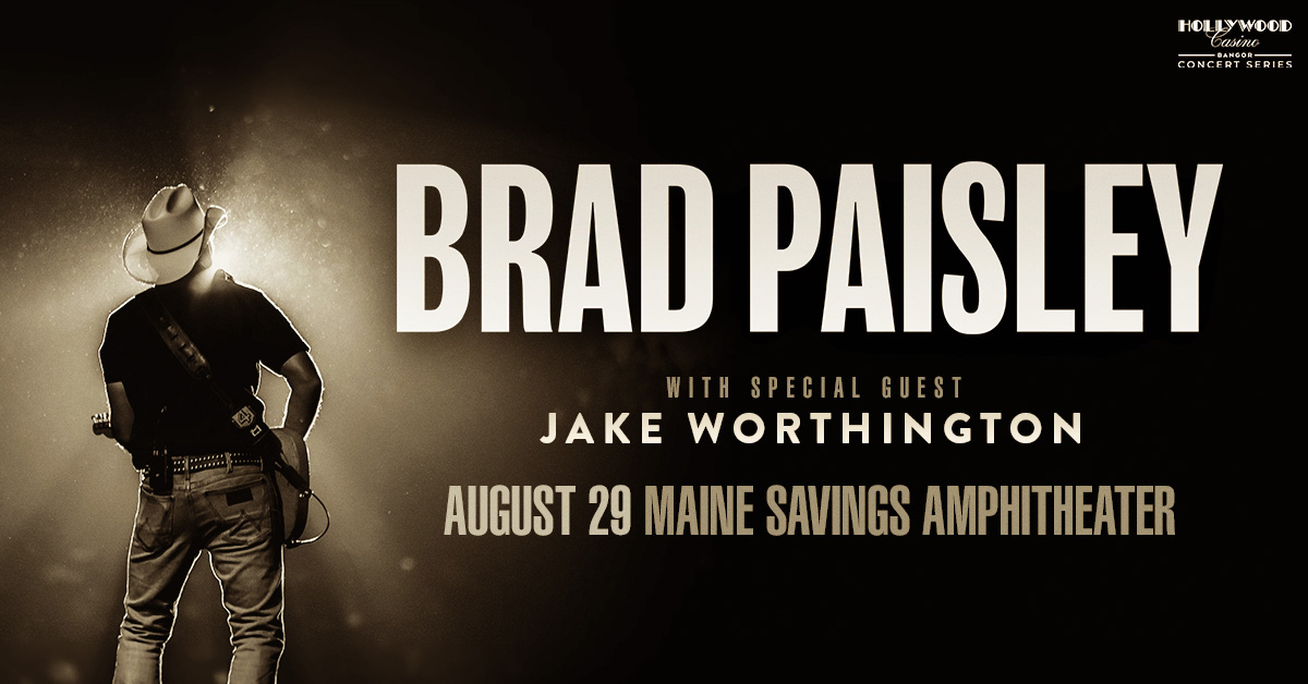 Win Tickets to See Brad Paisley at Maine Savings Amphitheater