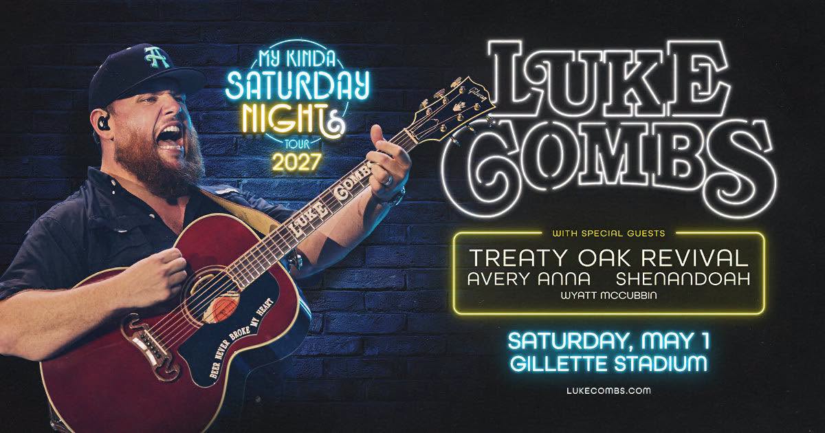 Win Tickets to See Luke Combs at Gillette Stadium